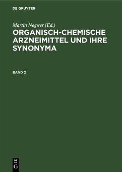 Cover Organisch-chemische Arzneimittel und ihre Synonyma. Band 2 (eBook, PDF)