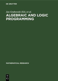 Algebraic and Logic Programming (eBook, PDF)