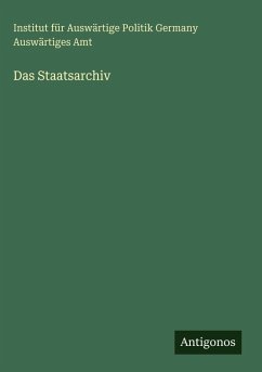 Cover Das Staatsarchiv