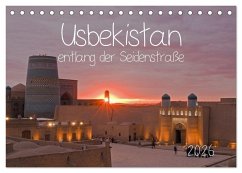 Cover Usbekistan entlang der Seidenstraße (Tischkalender 2026 DIN A5 quer), CALVENDO Monatskalender