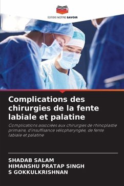Complications des chirurgies de la fente labiale et palatine - SALAM, SHADAB;Singh, Himanshu Pratap;GOKKULKRISHNAN, S