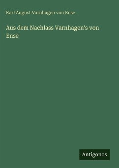 Cover Aus dem Nachlass Varnhagen's von Ense