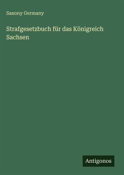 Cover Strafgesetzbuch für das Königreich Sachsen