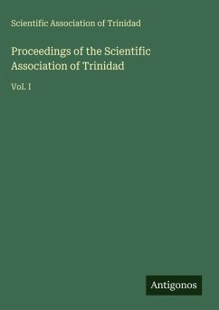 Cover Proceedings of the Scientific Association of Trinidad