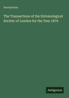 Cover The Transactions of the Entomological Society of London for the Year 1879