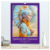 Sphären der Fantasie - Wunderreiche Welten (hochwertiger Premium Wandkalender 2026 DIN A2 hoch), Kunstdruck in Hochglanz