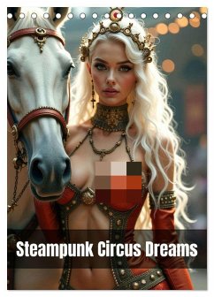 Steampunk Circus Dreams (Desk Calendar 2026 DIN A5 portrait), CALVENDO 12 Month DeskCalendar
