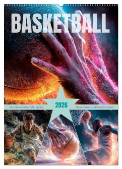 Cover Basketball - Die visuelle Kraft des Sports (Wandkalender 2026 DIN A2 hoch), CALVENDO Monatskalender