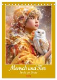 Mensch und Tier - Seele an Seele (Tischkalender 2026 DIN A5 hoch), CALVENDO Monatskalender