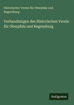 Cover Verhandlungen des Historischen Verein für Oberpfalz und Regensburg