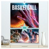 Basketball - Die visuelle Kraft des Sports (hochwertiger Premium Wandkalender 2026 DIN A2 hoch), Kunstdruck in Hochglanz