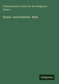 Kunst- und Gewerbe- Blatt Cover Kunst- und Gewerbe- Blatt