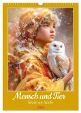 Mensch und Tier - Seele an Seele (Wandkalender 2026 DIN A3 hoch), CALVENDO Monatskalender