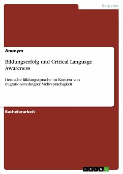Cover Bildungserfolg und Critical Language Awareness (eBook, PDF)