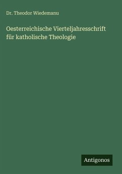 Cover Oesterreichische Vierteljahresschrift für katholische Theologie