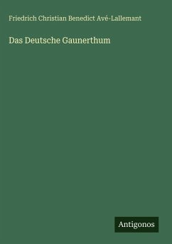 Cover Das Deutsche Gaunerthum
