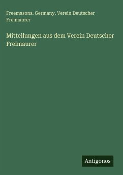 Cover Mitteilungen aus dem Verein Deutscher Freimaurer