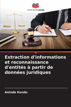 Cover Extraction d'informations et reconnaissance d'entités à partir de données juridiques