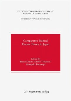 Cover Comparative Political Process Theory in Japan (ZJapanR Sonderheft 17)