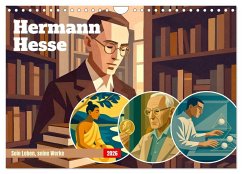 Cover Hermann Hesse. Sein Leben, seine Werke (Wandkalender 2026 DIN A4 quer), CALVENDO Monatskalender