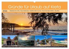 Cover Gründe für Urlaub auf Kreta (Wandkalender 2026 DIN A2 quer), CALVENDO Monatskalender