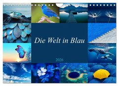Die Welt in Blau (Wandkalender 2026 DIN A4 quer), CALVENDO Monatskalender Cover Die Welt in Blau (Wandkalender 2026 DIN A4 quer), CALVENDO Monatskalender