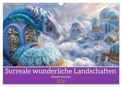 Surreale wunderliche Landschaften - Kreativwerke (Wandkalender 2026 DIN A3 quer), CALVENDO Monatskalender