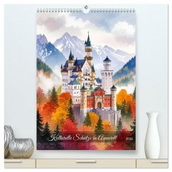 Kulturelle Schätze in Aquarell (hochwertiger Premium Wandkalender 2026 DIN A2 hoch), Kunstdruck in Hochglanz