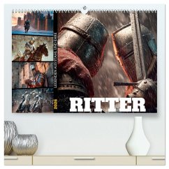 Cover Ritter - Legenden aus Stahl und Ehre (hochwertiger Premium Wandkalender 2026 DIN A2 quer), Kunstdruck in Hochglanz