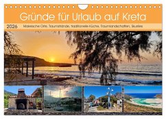 Cover Gründe für Urlaub auf Kreta (Wandkalender 2026 DIN A4 quer), CALVENDO Monatskalender