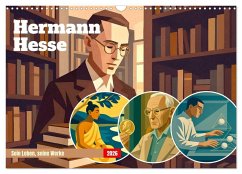 Cover Hermann Hesse. Sein Leben, seine Werke (Wandkalender 2026 DIN A3 quer), CALVENDO Monatskalender
