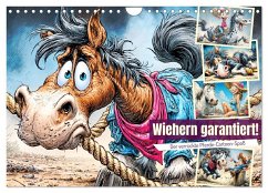 Wiehern garantiert. Der verrückte Pferde-Cartoon-Spaß (Wandkalender 2026 DIN A4 quer), CALVENDO Monatskalender