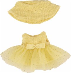 Cover Monster Styles, Bouclé Kleid mit Fischerhut, gelb, Größe 15 cm