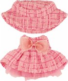 Monster Styles, Bouclé Kleid mit Fischerhut, pink, Größe 15 cm