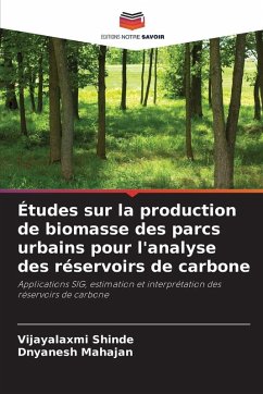 Cover Études sur la production de biomasse des parcs urbains pour l'analyse des réservoirs de carbone