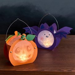 Cover Bastelset - Mini-Klammerlaternen Halloween