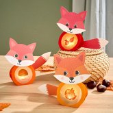 Bastelset - Erstes Kleben Minilichter Fuchs