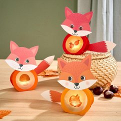 Cover Bastelset - Erstes Kleben Minilichter Fuchs
