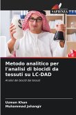 Metodo analitico per l'analisi di biocidi da tessuti su LC-DAD Metodo analitico per l'analisi di biocidi da tessuti su LC-DAD