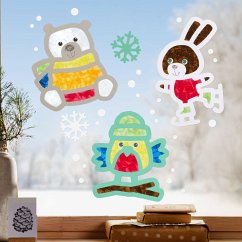 Cover Bastelset - Erstes Kleben Tiere im Schnee