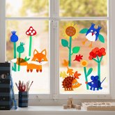 Bastelset - Fensterbild Hallo, Waldtiere!