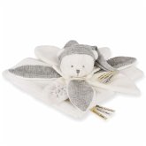 Schmusetuch Bär Blüte silber 25cm