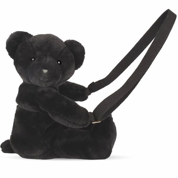 Umhängetasche Bär schwarz 30cm