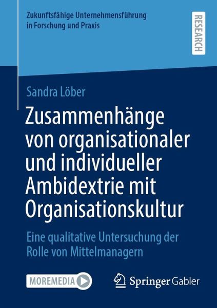 Zusammenhänge von organisationaler und individueller Ambidextrie mit Organisationskultur (eBook, PDF)