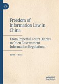 Freedom of Information Law in China (eBook, PDF)