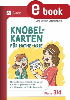 Cover Knobelkarten für Mathe-Asse - Klasse 3/4 (eBook, PDF)