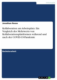 Kollaboration am Arbeitsplatz. Ein Vergleich des Mehrwerts von Kollaborationsplattformen während und nach der COVID-19-Pandemie (eBook, PDF)