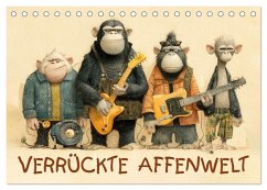 Verrückte Affenwelt (Tischkalender 2026 DIN A5 quer), CALVENDO Monatskalender