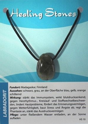 Labradorit Maxicard Healing Stones, R143-10 Labradorit Maxicard Healing Stones, R143-10