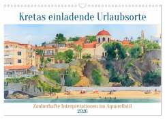 Cover Kretas einladende Urlaubsorte (Wandkalender 2026 DIN A3 quer), CALVENDO Monatskalender
